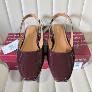 Kensie Women's Burgundy Slingback Shoes size 6.5